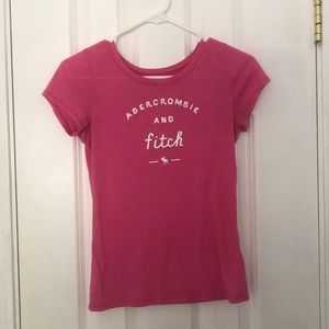 Pink Abercrombie And Fitch t-shirt